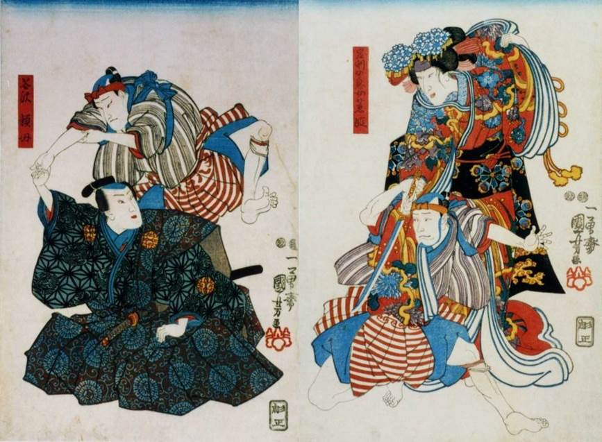 ♦美人花見 上杉武田川中島決戦図 輸出用飾り壷 薩摩 九谷焼 京薩摩横浜 骨董品 錦光山宗兵衛作「花鳥図薩摩大花瓶」がご覧になれます - 錦光山